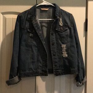 Highway Medium Jean Jacket w/ holes